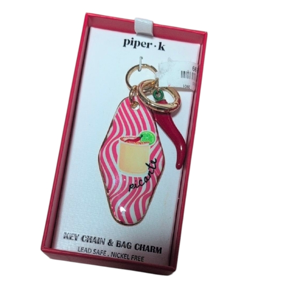 Piper Accessories - Piper K Picante Chili Pepper Bag Charm Hotel Key chain.